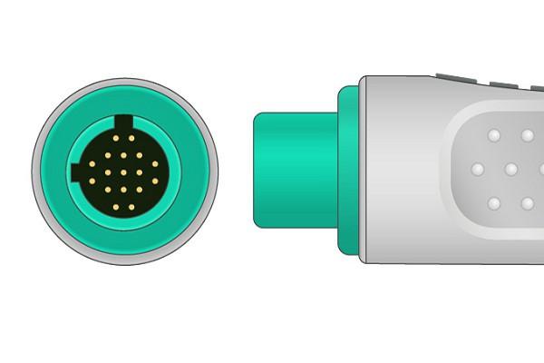 Cable ECG de Conexión Directa Compatible con Spacelabs