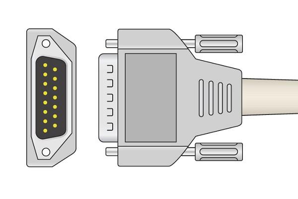 Cable EKG de Conexión Directa Compatible con Edan- 01.57.107048