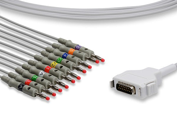 Cable EKG de Conexión Directa Compatible con Fukuda Denshi