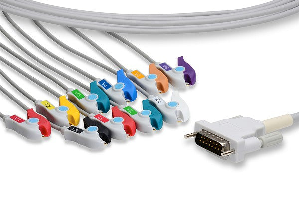 Cable EKG de Conexión Directa Compatible con Schiller