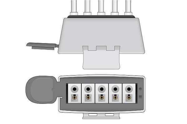 Cable Conductor de Telemetría ECG Compatible con Philips- M2592A