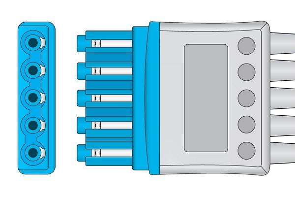 Cable Conductor ECG Compatible con Philips
