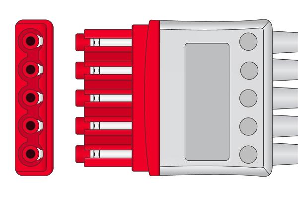 Cable Conductor ECG Compatible con Philips