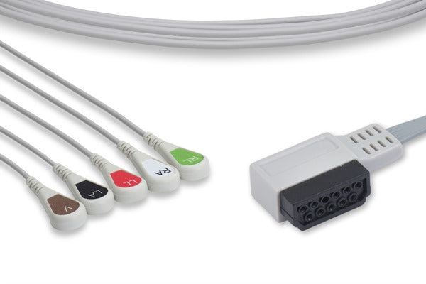 Cable Conductor de Telemetría ECG Compatible con Philips