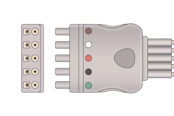 Cable Conductor ECG Compatible con Philips