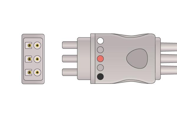 Cable Conductor ECG Compatible con Philips