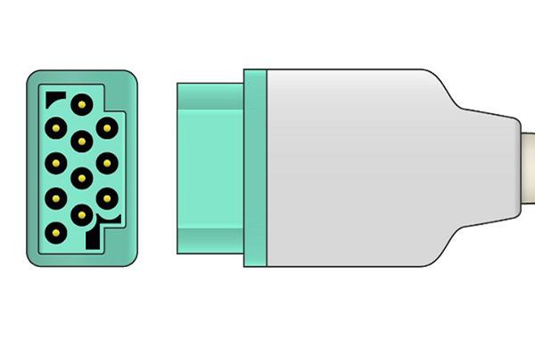 Cable ECG de Conexión Directa Desechable Compatible con GE Healthcare > Marquette