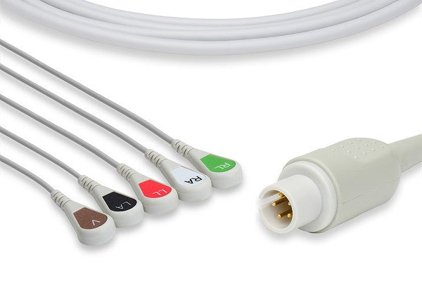 Cable ECG de Conexión Directa Compatible con Mortara > Burdick