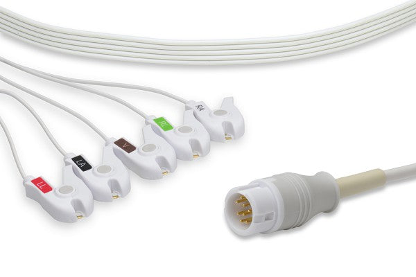 Cable ECG de Conexión Directa Desechable Compatible con Philips