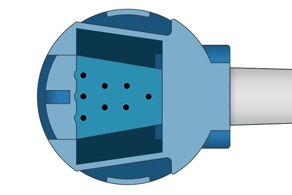 Cable Adaptador SpO2 Compatible con Datex Ohmeda- OXY-MC3