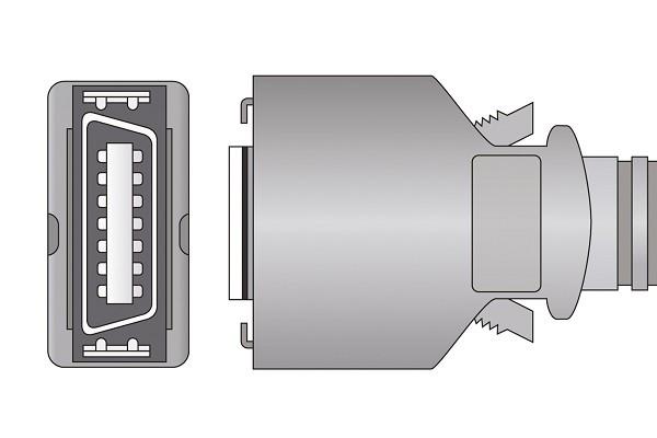 Cable Adaptador SpO2 Compatible con Covidien > Nellcor- SCP-10