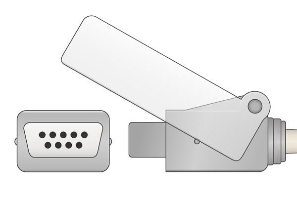 Cable Adaptador SpO2 Compatible con Criticare- 518DD