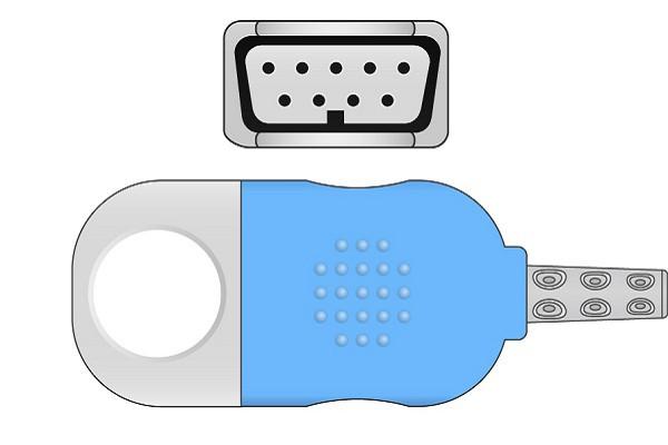 Cable Adaptador SpO2 Compatible con Nihon Kohden- JL-900P