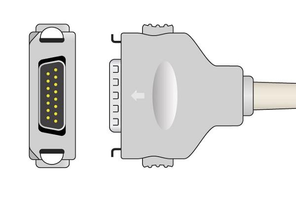 Cable EKG de Conexión Directa Compatible con Fukuda Denshi