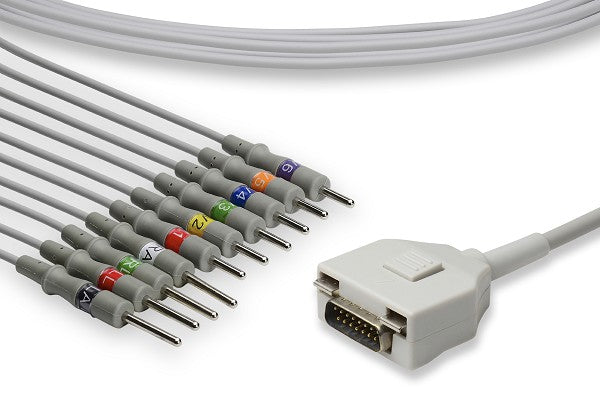 Cable EKG de Conexión Directa Compatible con Fukuda ME