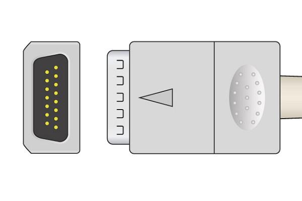 Cable EKG de Conexión Directa Compatible con Nihon Kohden