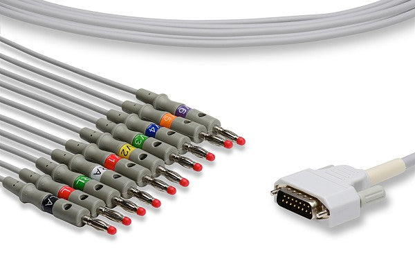 Cable EKG de Conexión Directa Compatible con Nihon Kohden