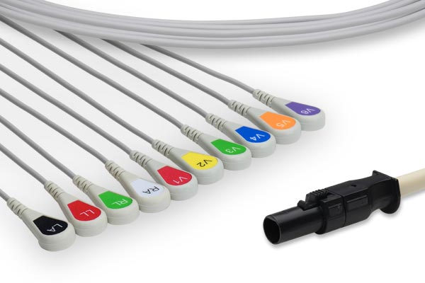 Cable EKG de Conexión Directa Compatible con Mortara > Quinton