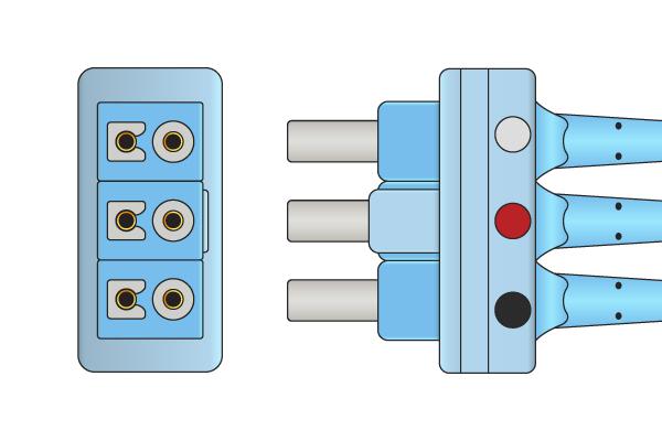 Cable Conductor ECG Desechable Compatible con Philips