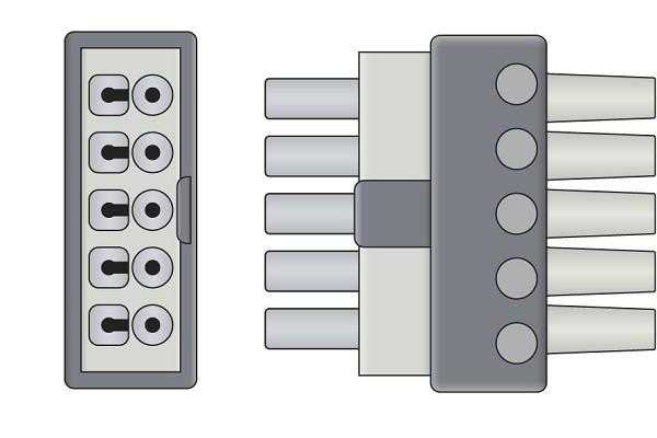 Cable Conductor ECG Compatible con Philips