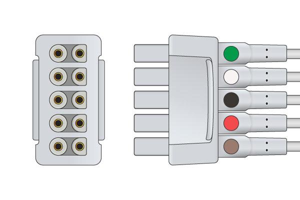 Cable Conductor ECG Compatible con GE Healthcare > Marquette- 411200-001